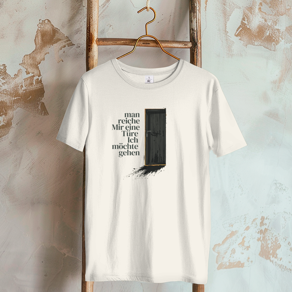 Damen T-Shirt man reiche mir eine Türe