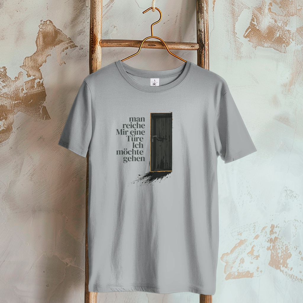 Damen T-Shirt man reiche mir eine Türe