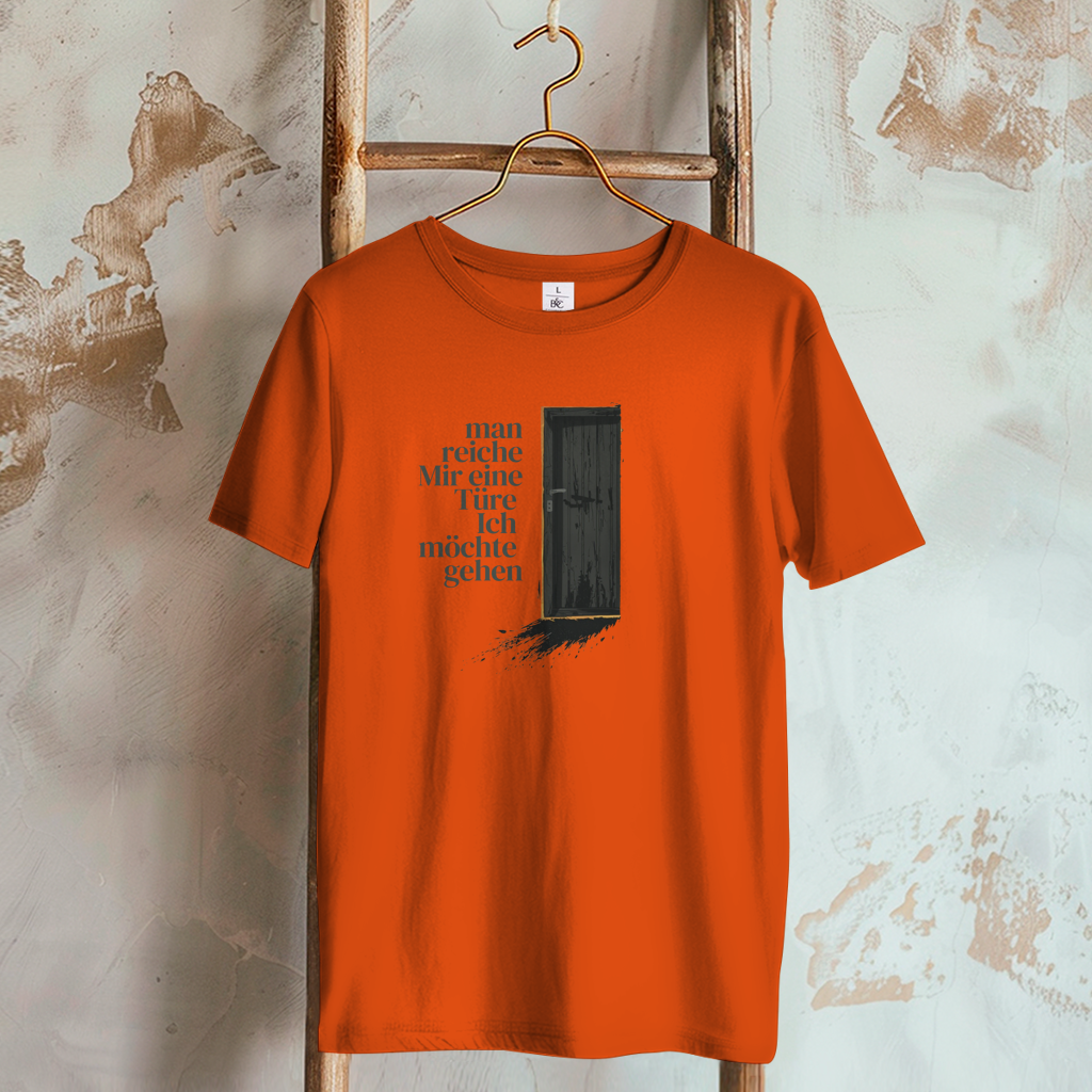 Damen T-Shirt man reiche mir eine Türe