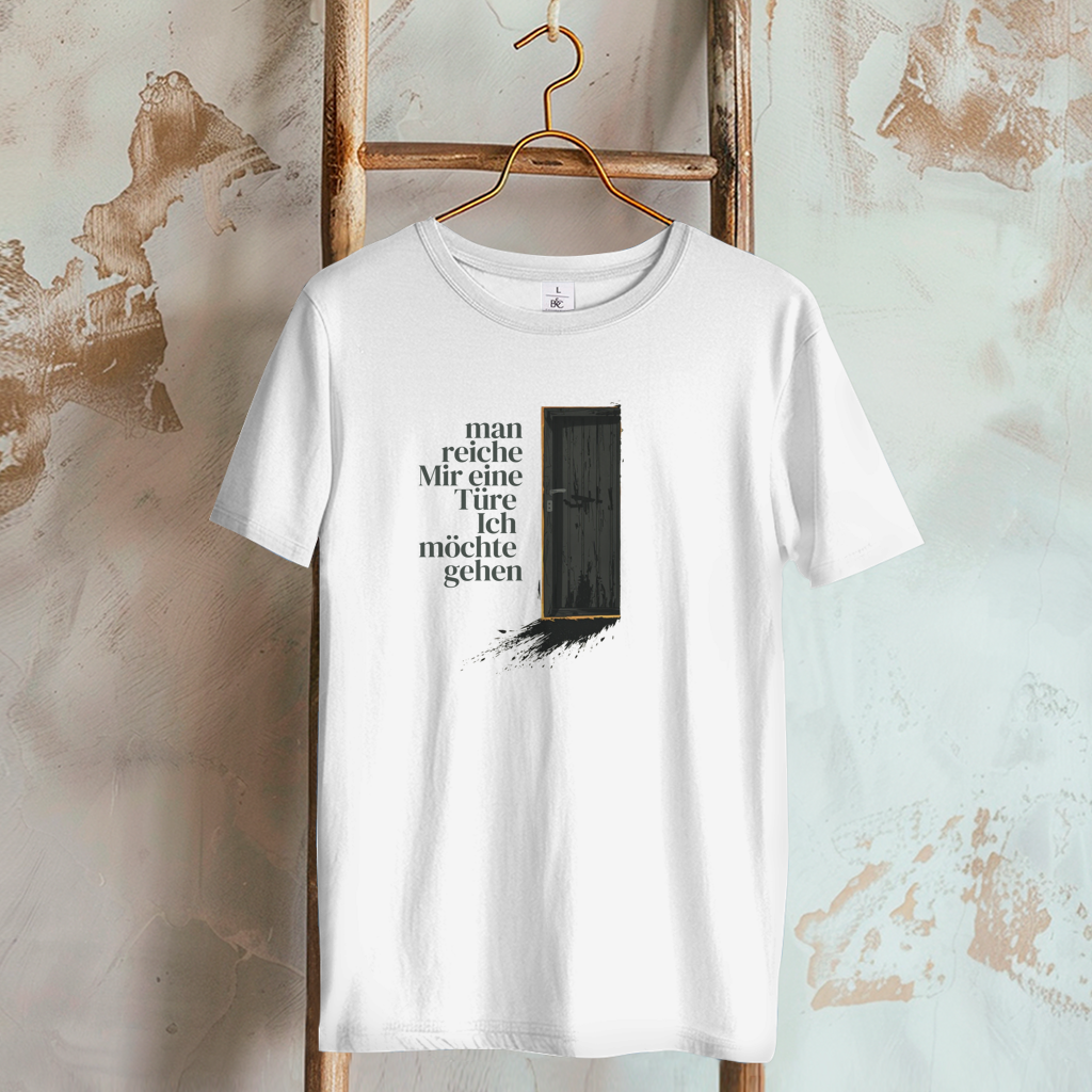 Damen T-Shirt man reiche mir eine Türe
