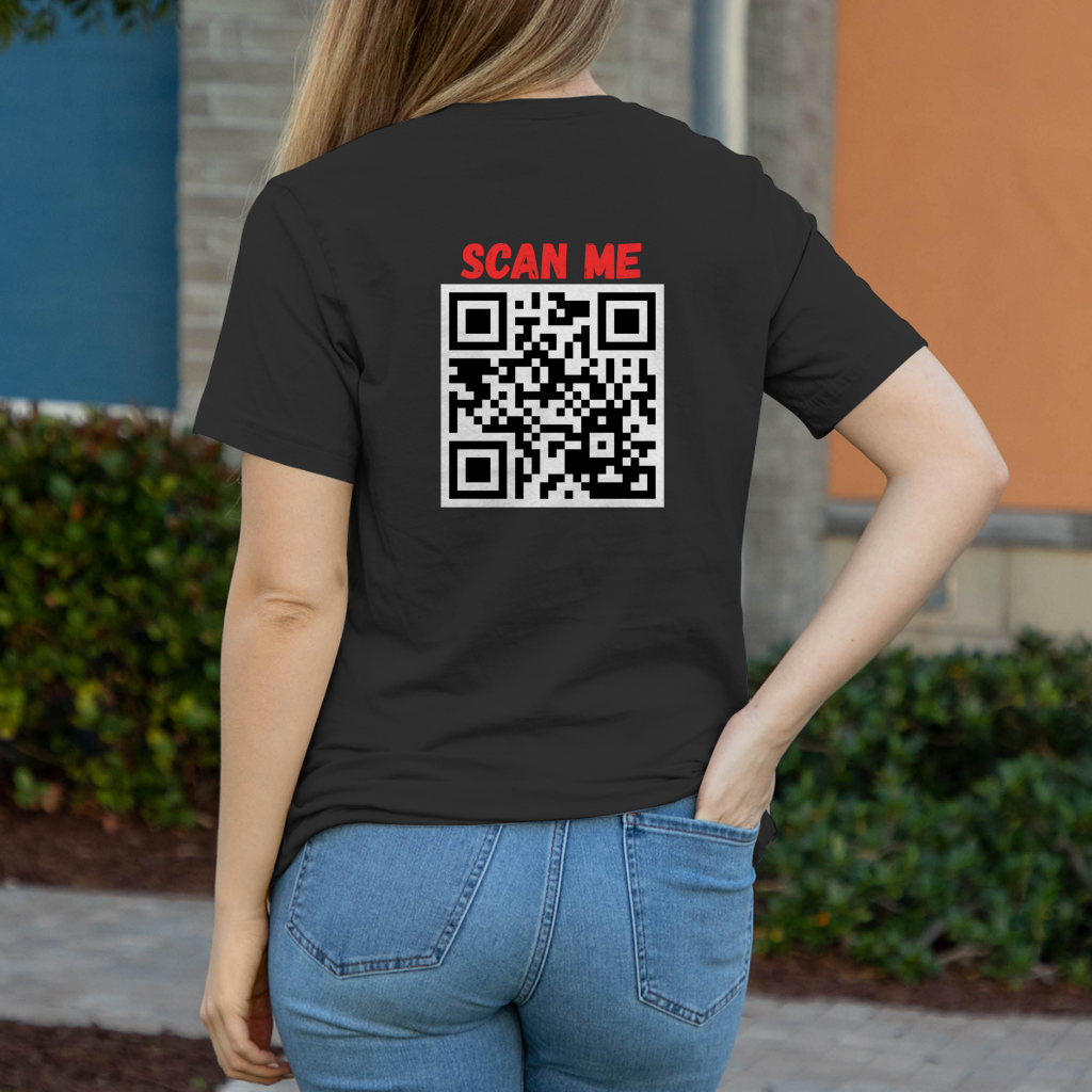 Damen T-Shirt Scan me